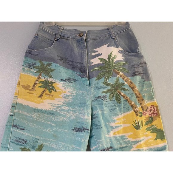 80s Together High Waist Beach Denim Mom Shorts - Picture 4 of 6